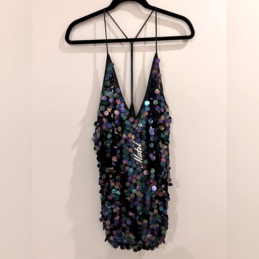 MOTEL sequin dress, NWT